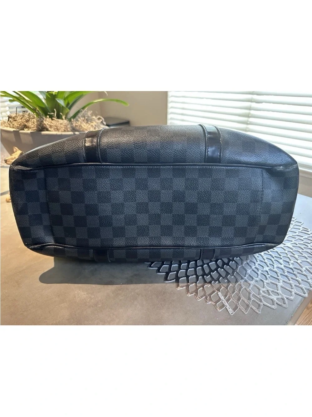 Louis Vuitton Damier Graphite Canvas Tadao Bag w/ Adjustable Cross-Body Strap
